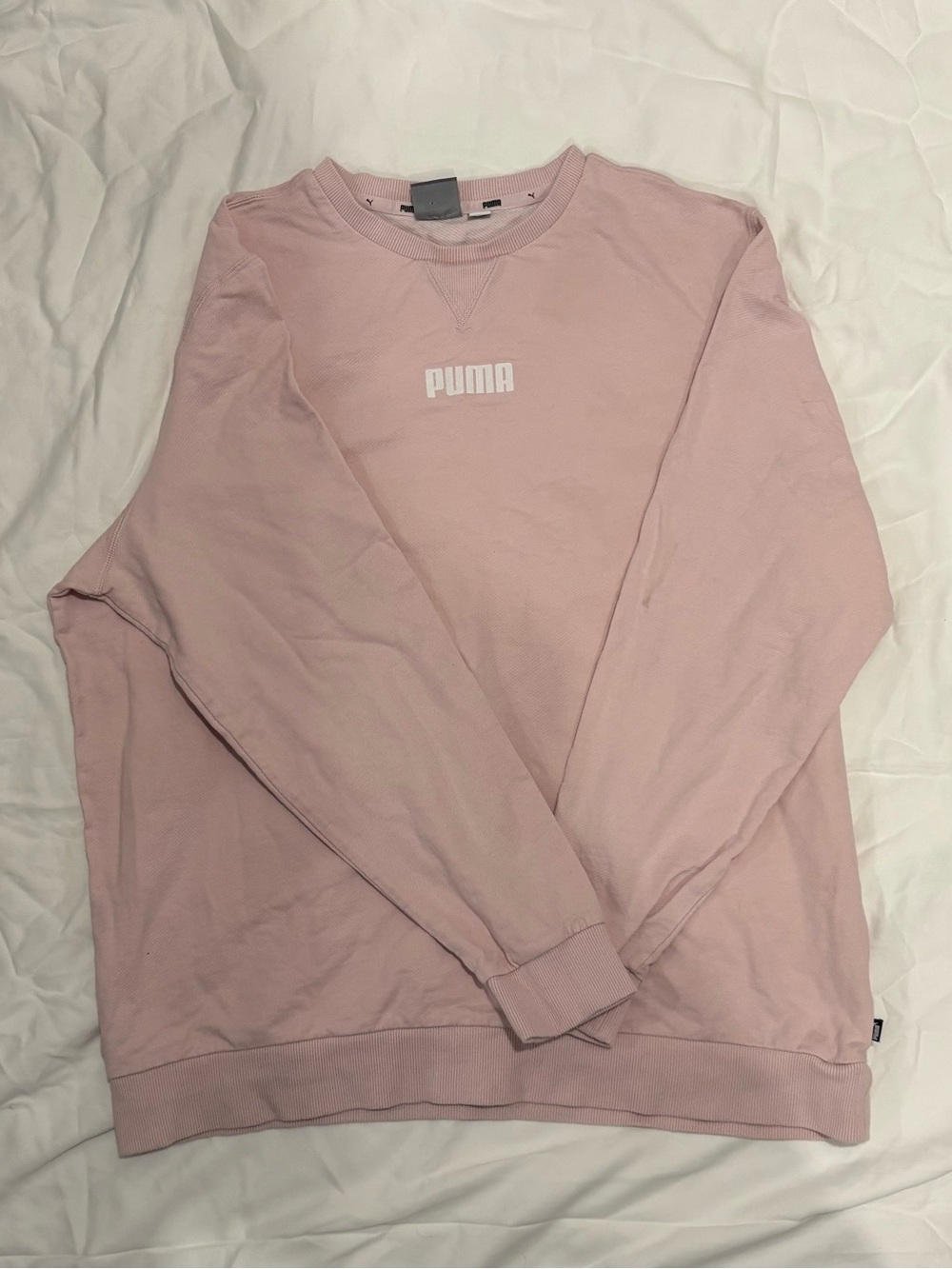 Puma Women’s Light Pink Crewneck Sweatshirt